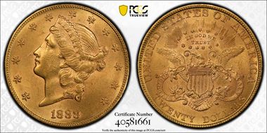 1888 $20 MS60