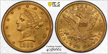 1888-O $10 MS61