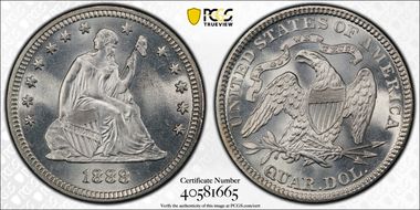 1888 25C MS65