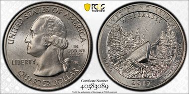 2019-W 25C Frank Church River of No Return NP MS64