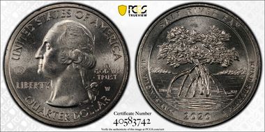 2020-W 25C Salt River Bay NP V75 MS64+