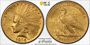 1914 $10 MS61