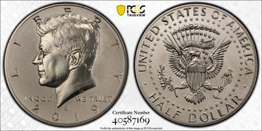 2019-S 50C Kennedy Enhanced Rev PR Half Dollar Set PR69