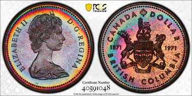 1971 $1 British Columbia Ni SP66