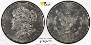 1878-CC $1 AU58