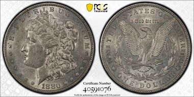 1880-O $1 AU55
