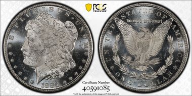1884-CC $1 MS62PL