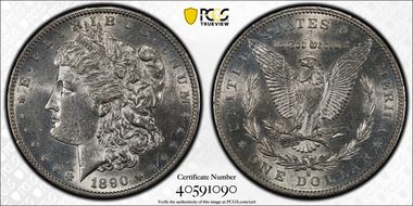 1890-S $1 AU55