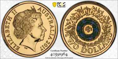 2017-C $2 Remembrance Day Colorized MS69