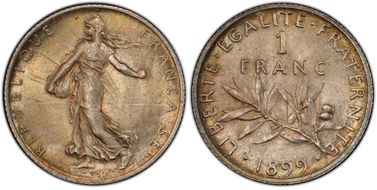 1899 1 Fr Gad-467 F-217 MS66