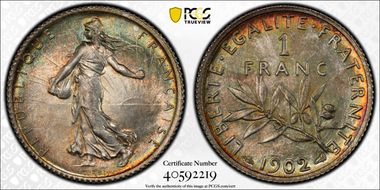 1902 1 Fr Gad-467 F-217 MS66