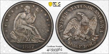 1857-O 50C WB-3 Large O VF35