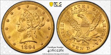 1894 $10 MS63