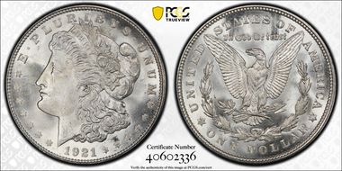 1921-D $1 MS65+