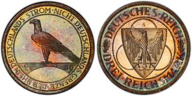 1930-A 3 Mk Rhineland J-345 PR66CAM