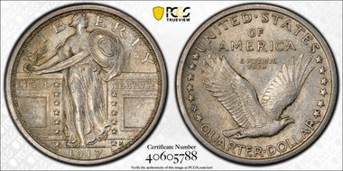 1917 25C Type 1 MS63FH