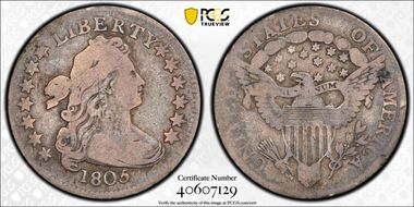 1805 10C 4 Berries VG8