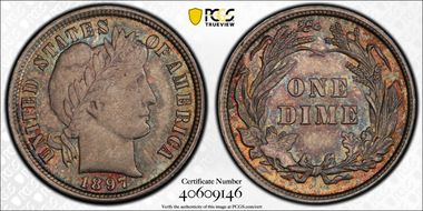 1897 10C MS66