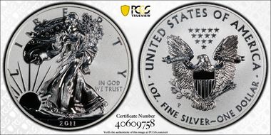2011-P $1 Silver Eagle Rev PR 25th Anniversary Set PR69