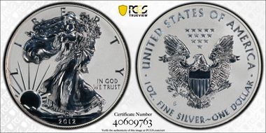 2012-S $1 Silver Eagle Rev PR  75th Anniversary SF Mint Set PR69