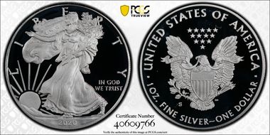 2020-S $1 Silver Eagle First Strike PR69DCAM