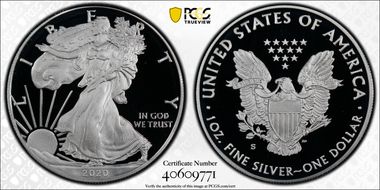 2020-S $1 Silver Eagle First Strike PR69DCAM