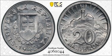 1942 20 H KM-4a Alu MS63