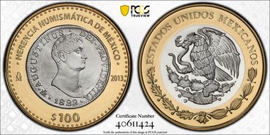 2013-Mo 100 P First Empire Coin Numismatic Heritage PL69
