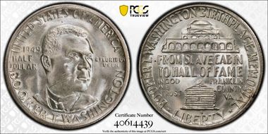 1949-S 50C Booker T. Washington MS66