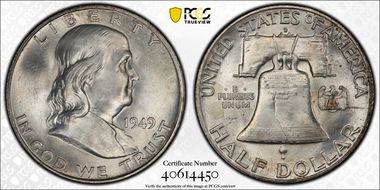 1949-D 50C MS65FBL