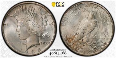 1925 $1 MS66