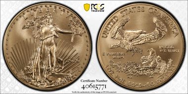 2020-W $50 Burnished Gold Eagle SP70