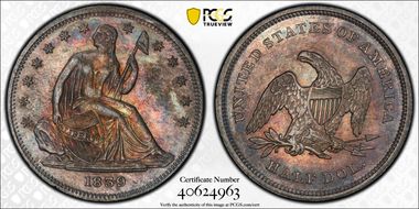 1839 50C No Drapery MS63