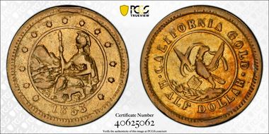 1853 G50C BG-435, Arms of California N1