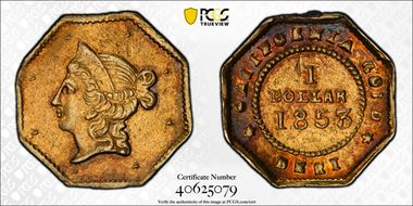 1853 G$1 BG-516 N1