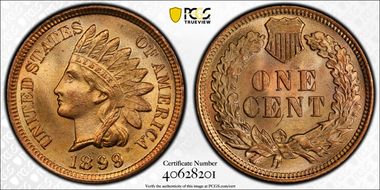 1899 1C MS66RD