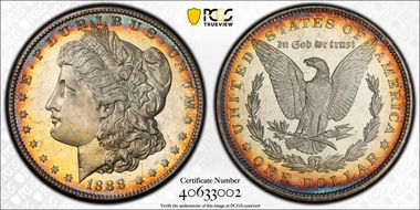 1888 $1 MS66PL