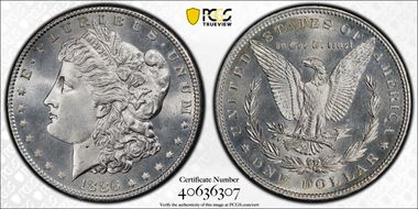 1886 $1 MS66