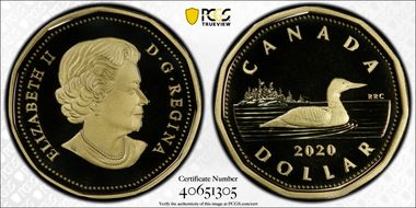 2020 $1 Loon PR69DCAM