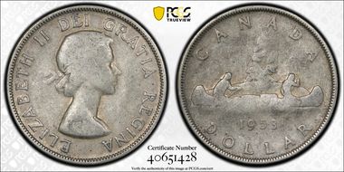 1953 S$1 No Strap, FWL F12