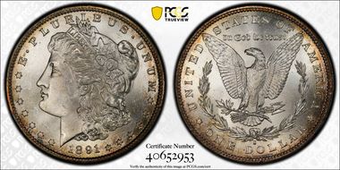 1891-S $1 MS64+