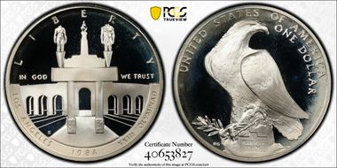 1984-S $1 Olympic PR68DCAM
