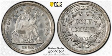 1859 10C MS67