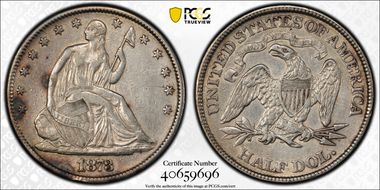 1873 50C No Arrows, Closed 3 N1
