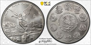 2007-Mo Onza Libertad Ag MS69