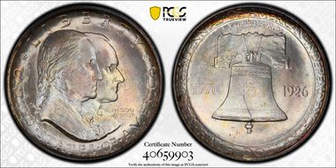 1926 50C Sesquicentennial MS66+