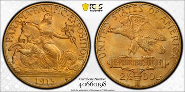 1915-S $2.50 Panama-Pacific MS67+