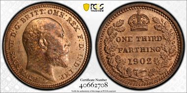 1902 1/3 Far S-3993 MS66RB