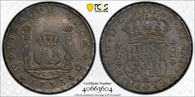 1733-Mo MF 8 R Calico-1439 Small Crown AU50