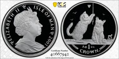 2001-PM Crown Two Somali Kittens/Ag KM-1072a PR69DCAM